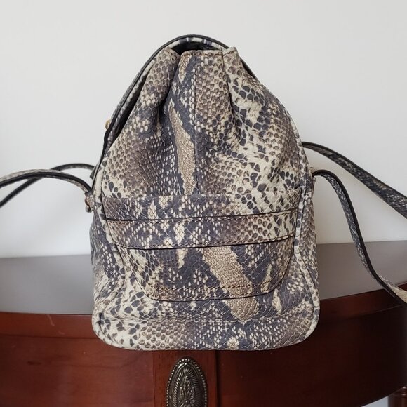 BRIAN MAKOWSKY BIG SNAKE LEATHER IMITATION BAG. - Picture 7 of 11
